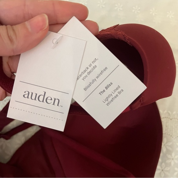 Auden the Bliss lightly lined bra in burgundy red - Picture 5 of 5